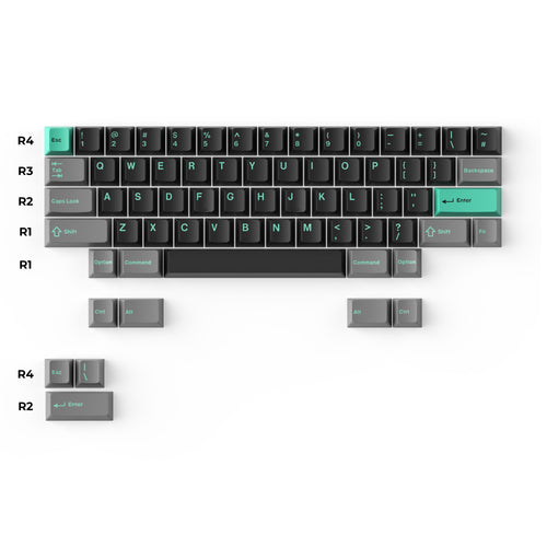 Keychron double shot PBT Cherry profile full set keycap set hacker for ANSI ISO HHKB layout