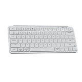 Keychron B1 Pro Ultra Slim Wireless Keyboard 75 Percent Layout for Mac Windows and Android Ivory White