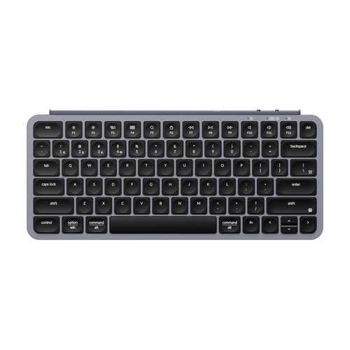Keychron B1 Pro Ultra Slim Wireless Keyboards 75 Percent Layout for Mac Windows and Android Space Gray