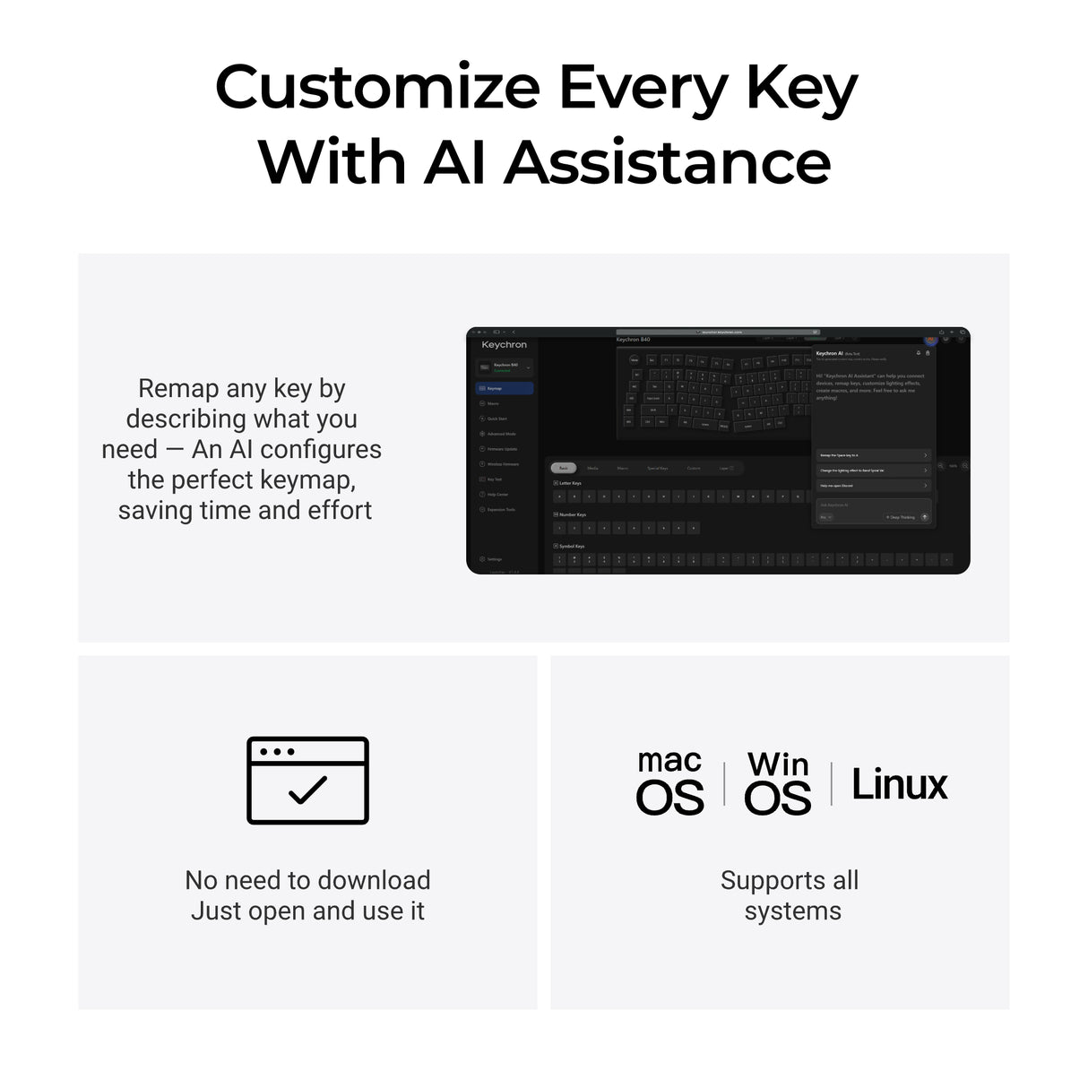 Keychron B40 Wireless Keyboard