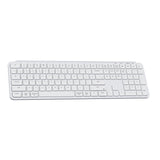 Keychron B6 Pro Ultra Slim Wireless Keyboard full size Layout for Mac Windows Linux Ivory White