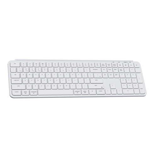Keychron B6 Pro Ultra Slim Wireless Keyboard full size Layout for Mac Windows Linux Ivory White
