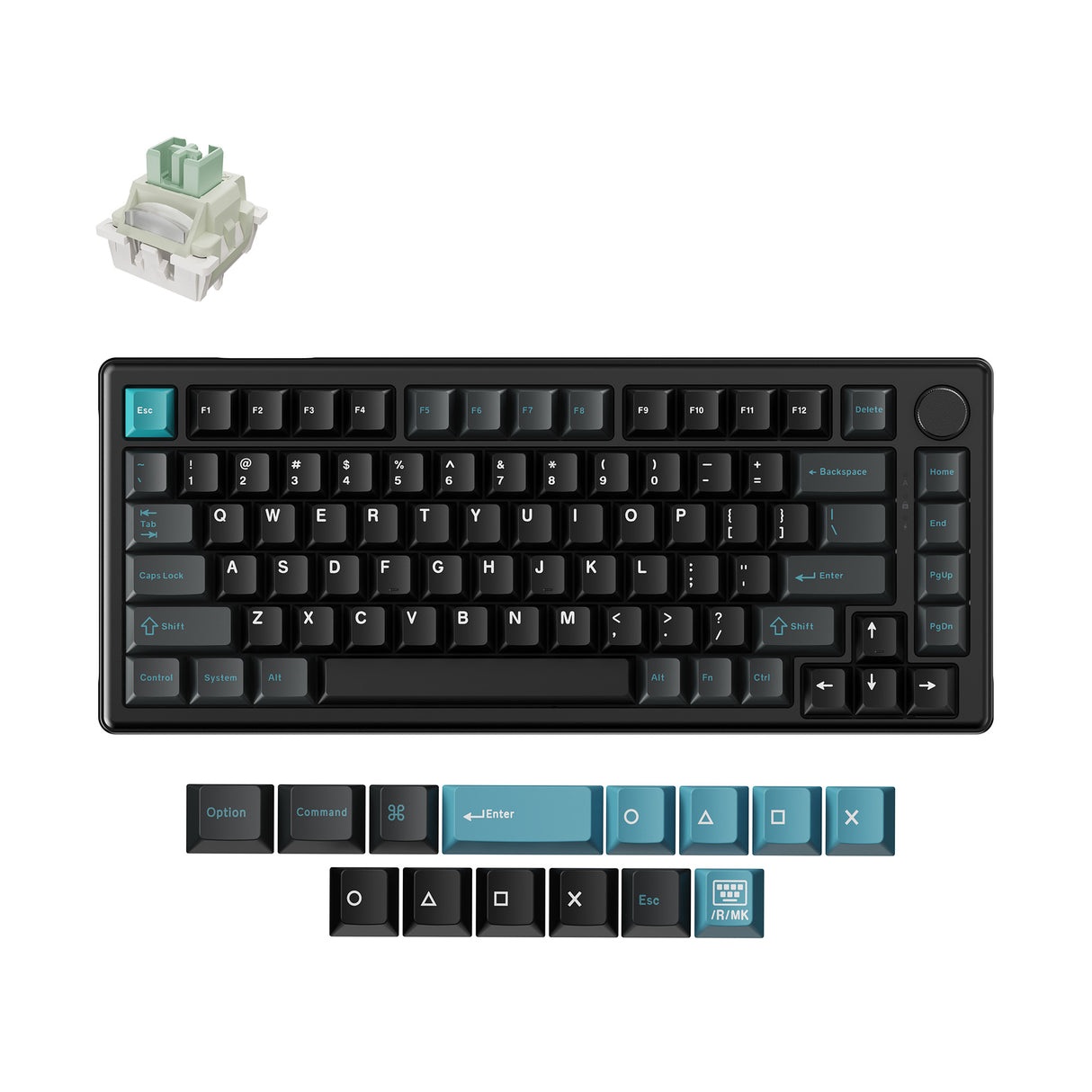 Keychron_J2_HE_8K_Swappable_Ultra-Fast_Lime_Magnetic_Switches-Black