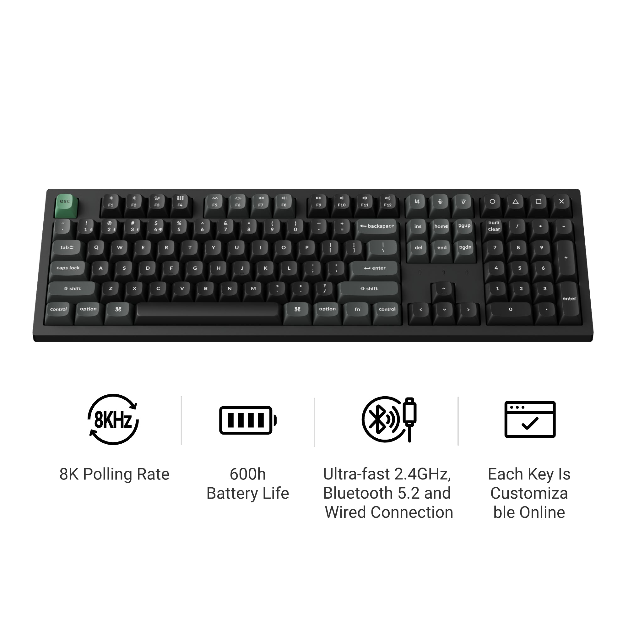 Keychron K10 Ultra 8K Wireless Custom Mechanical Keyboard keyboard image