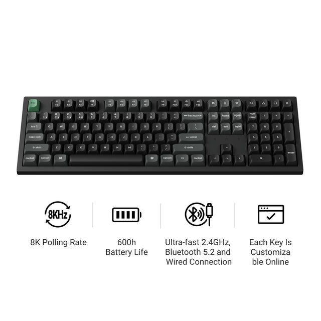 Keychron K10 Ultra 8K Wireless Custom Mechanical Keyboard Icon Features