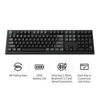 Keychron K10 Ultra 8K Wireless Custom Mechanical Keyboard Icon Features