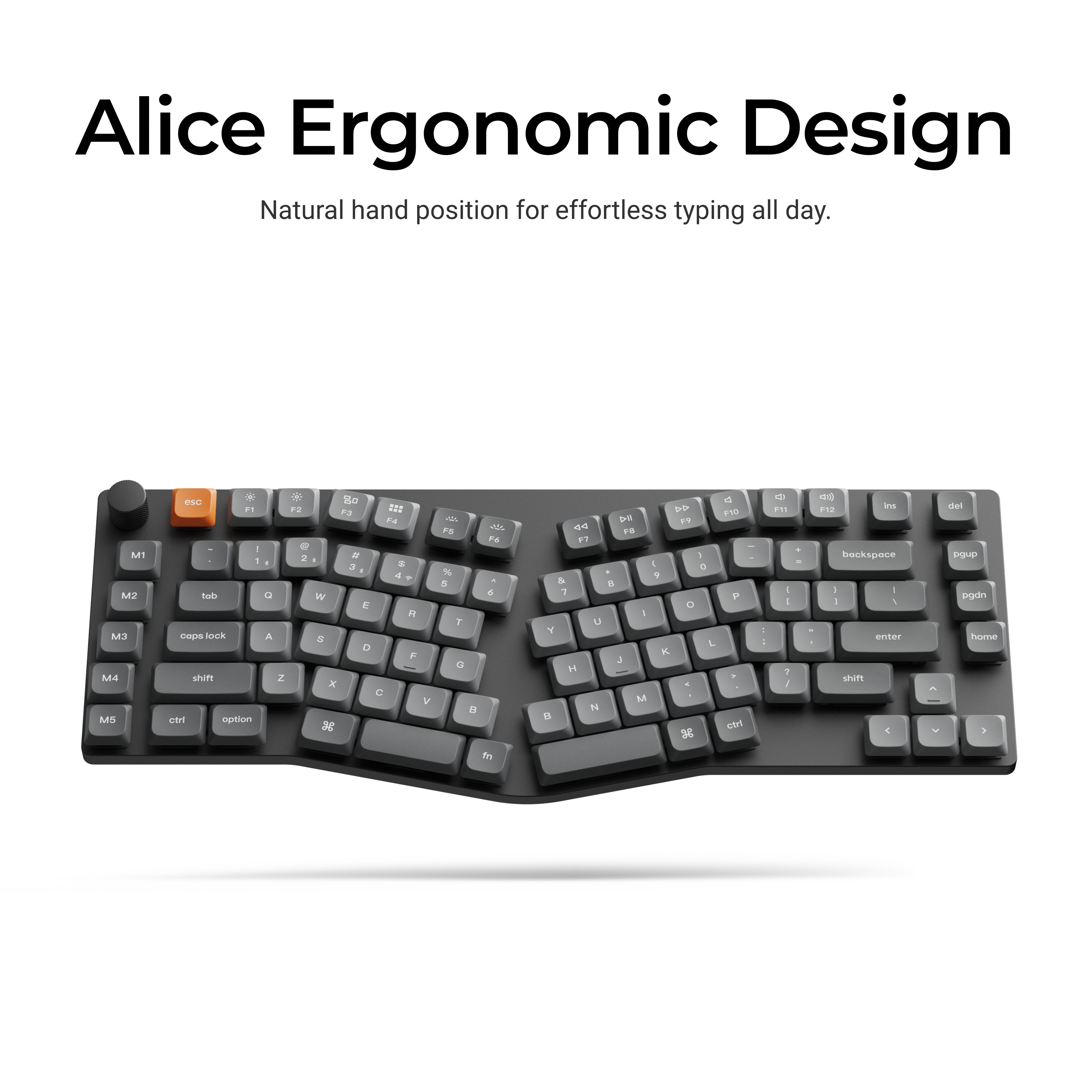 Keychron K15 Max (Alice Layout) QMK Wireless Custom Mechanical Keyboard
