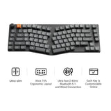 Keychron K15 Max (Alice Layout) QMK Wireless Custom Mechanical Keyboard