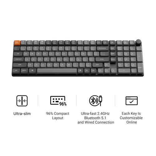 Keychron K17 Max QMK Wireless Custom Mechanical Keyboard