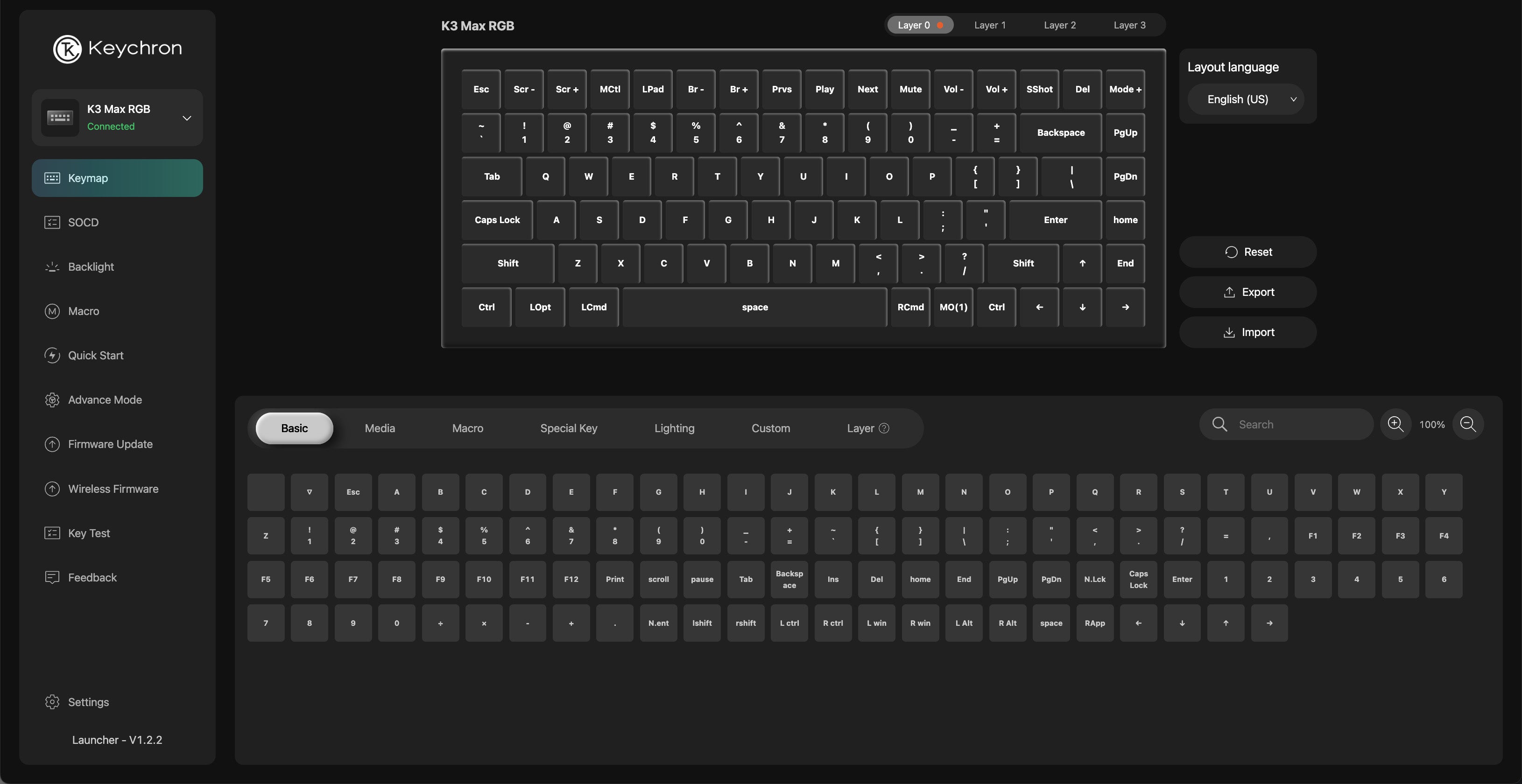 Keychron Launcher – Keymap