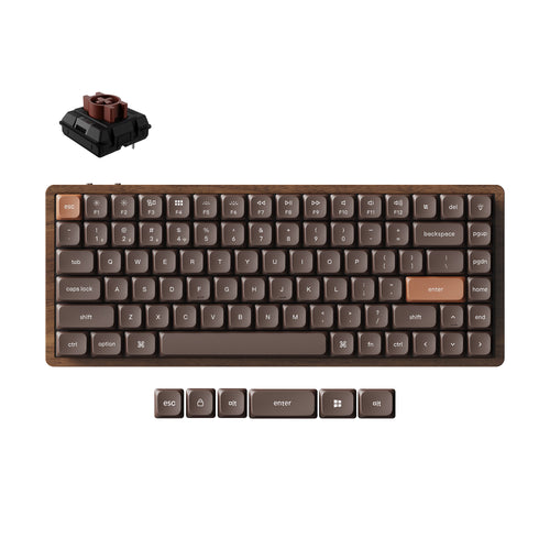 Keychron K3 Max QMK Wireless Custom Mechanical Keyboard - All-Wood Special Edition-Brown Switch