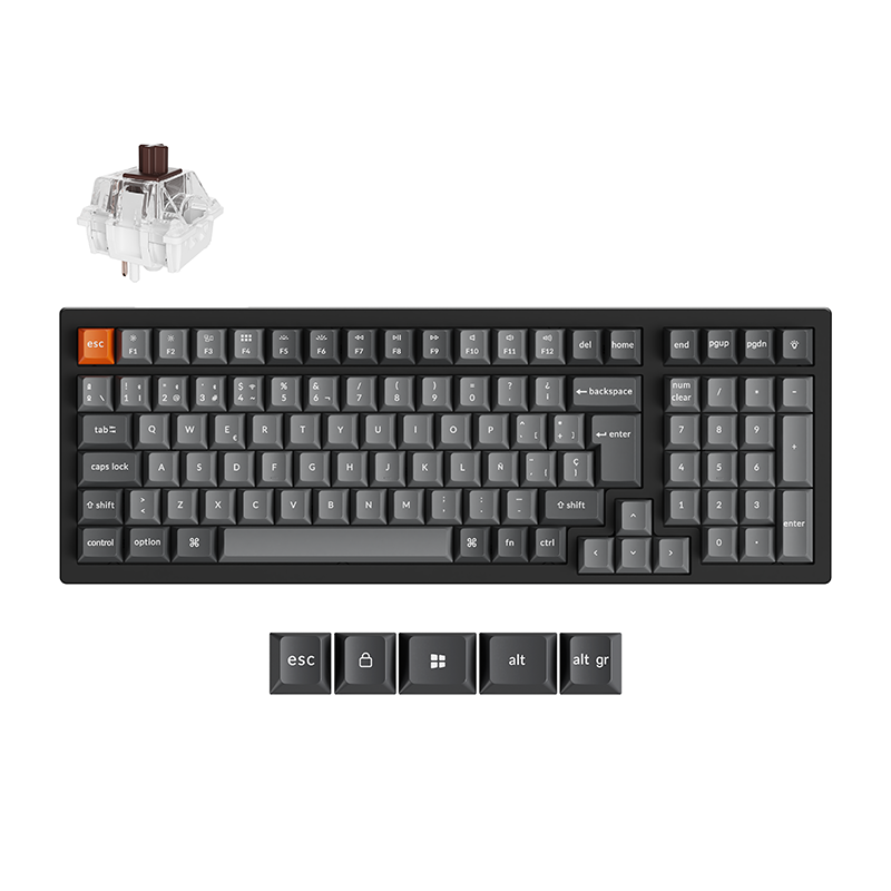 Keychron K4 Max QMK Wireless Mechanical Keyboard ISO Layout Collection keyboard image