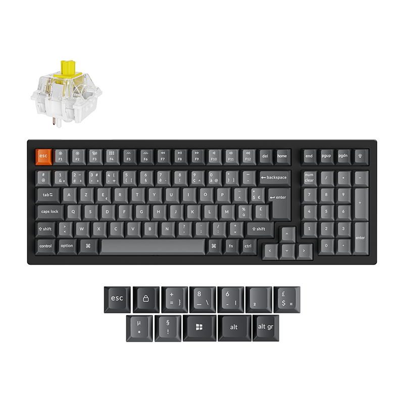 Keychron K4 Max QMK Wireless Mechanical Keyboard ISO Layout Collection Keychron K4 Max QMK Wireless Mechanical Keyboard ISO Layout Collection