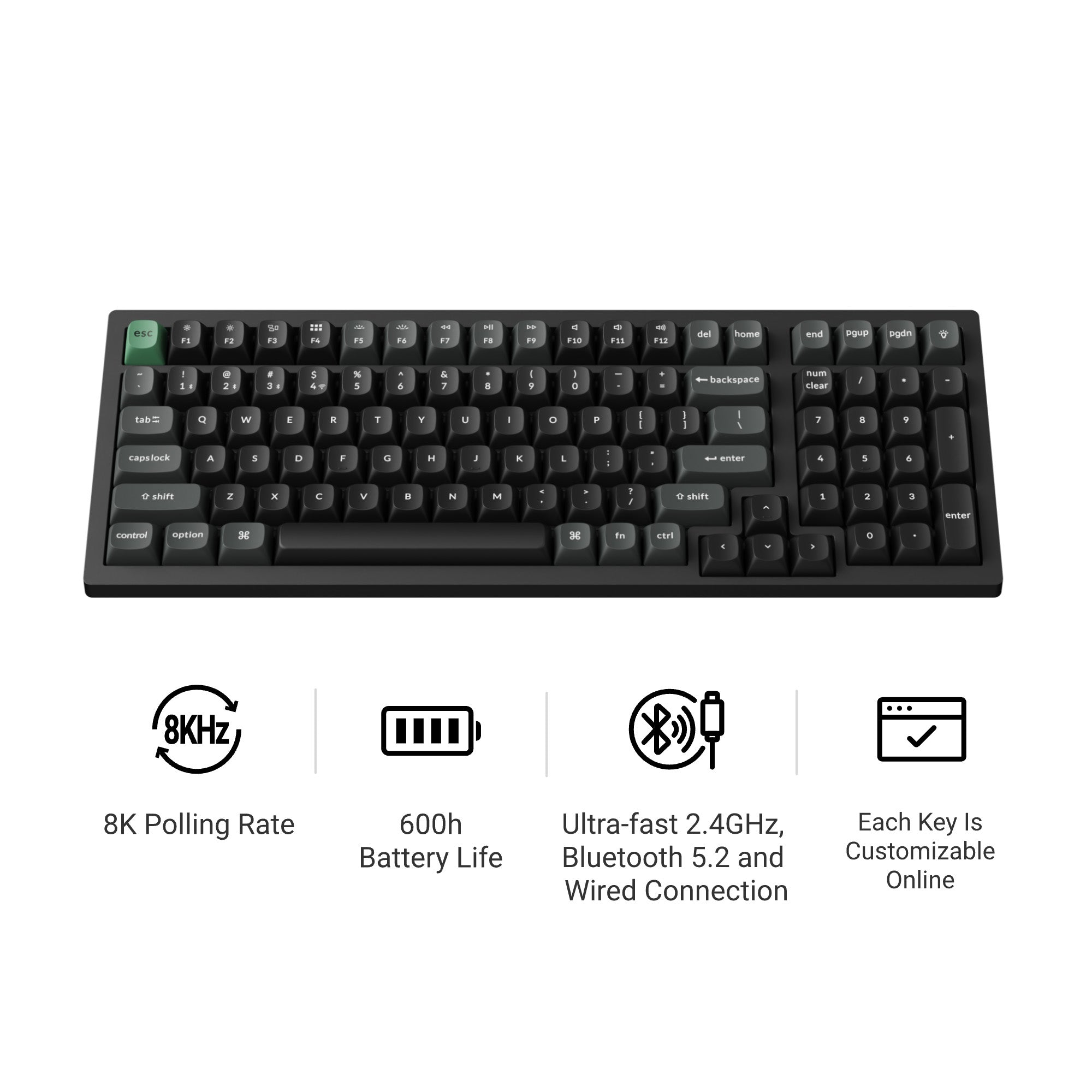 Keychron K4 Ultra 8K Wireless Custom Mechanical Keyboard keyboard image