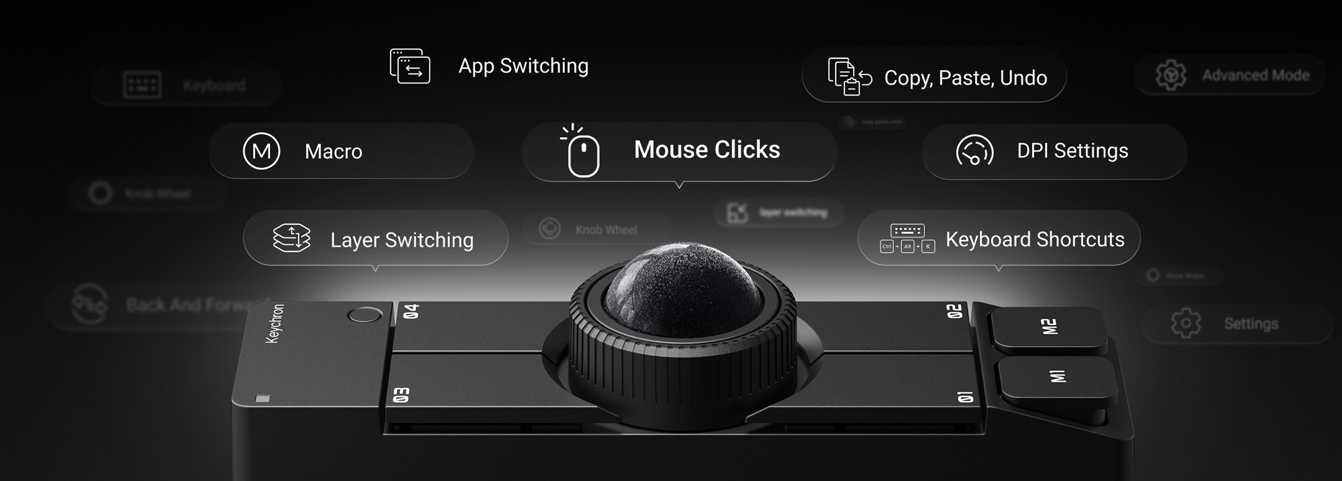 Keychron Nape Pro Wireless Trackball Mouse