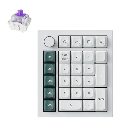 Keychron_Q0_HE_QMK_Wireless_Custom_Number_Pad_White