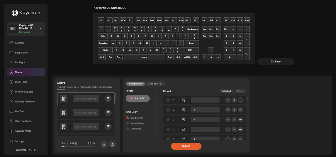 Keychron Launcher — Macro
