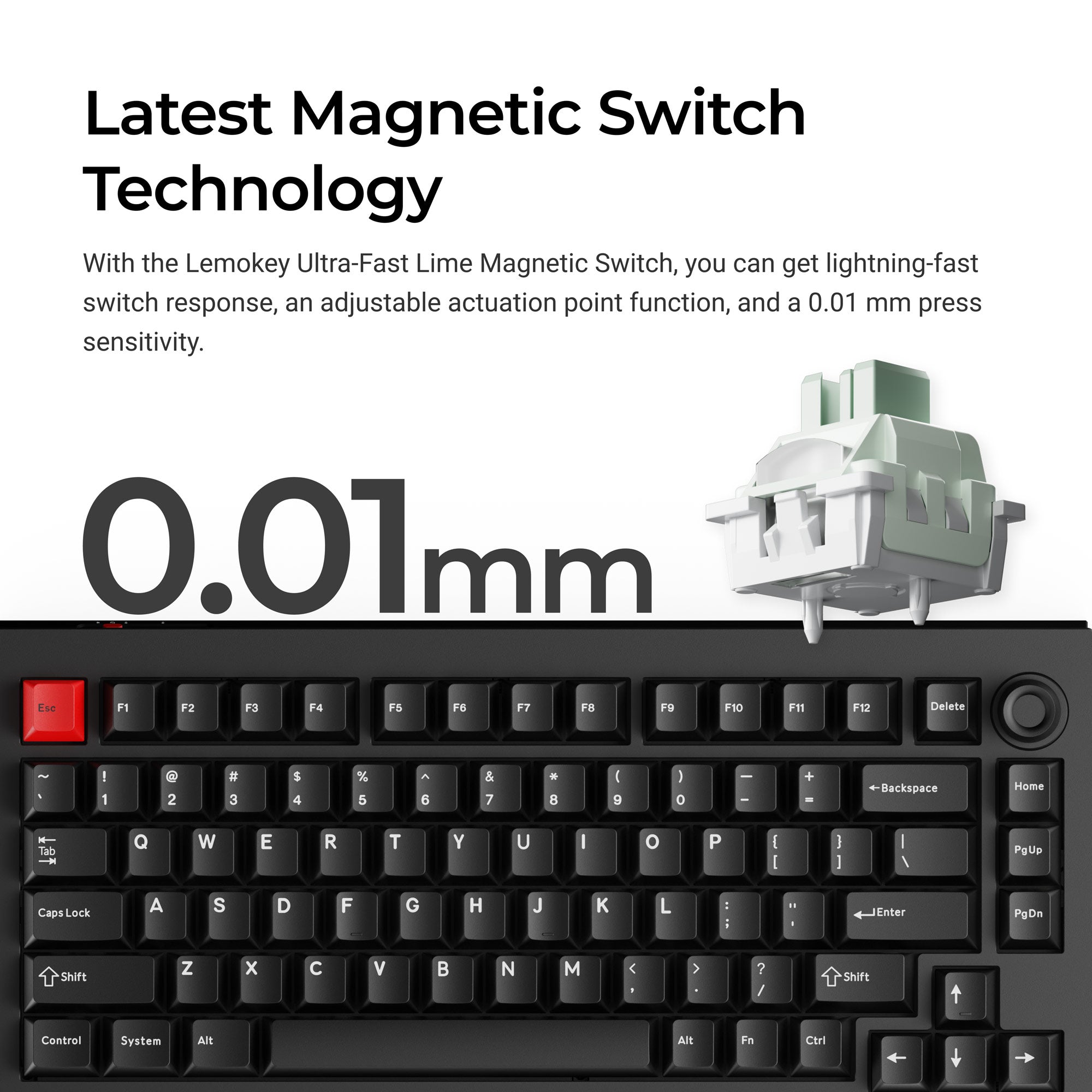Lemokey L5 HE Magnetic Switch Custom Gaming Keyboard keyboard image