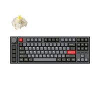 Lemokey L3 QMK/VIA Wireless Custom Mechanical Keyboard Gateron Jupiter Banana Switch-Carbon Black