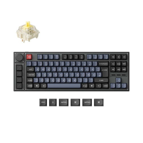 Lemokey L3 QMK Wireless Custom Mechanical Keyboard Gateron Jupiter Banana Version DE ISO Layout Keyboard