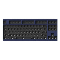 Lemokey L4 QMK Wireless Custom Mechanical Keyboard Full Aluminum Frame Barebone Navy Blue Version 80 Percent Layout For Windows Mac Linux