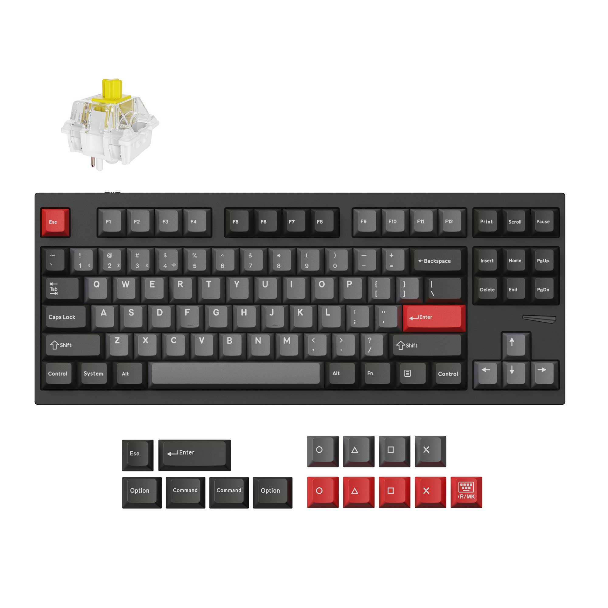 Lemokey L4 QMK Wireless Custom Gaming Keyboard keyboard image