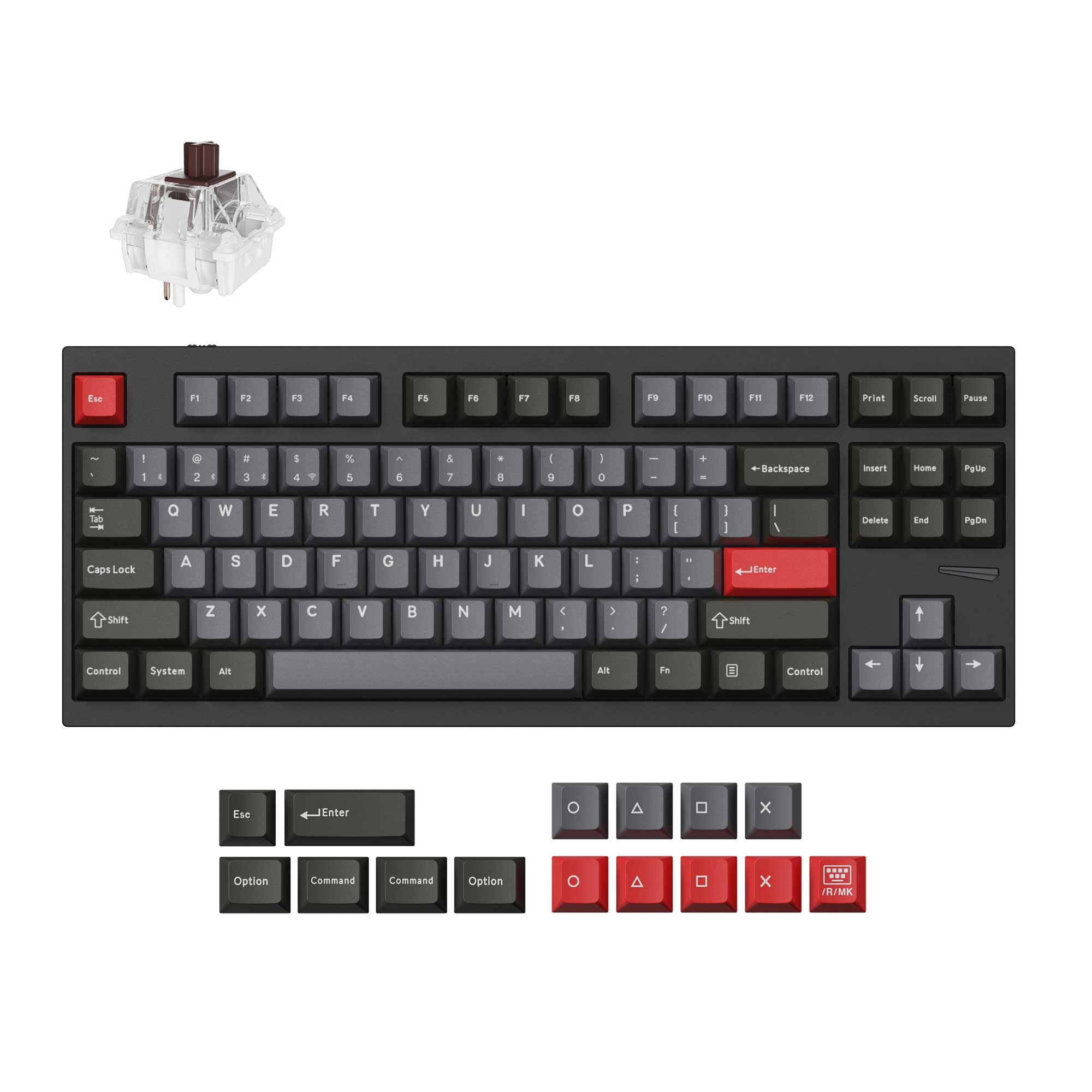 Lemokey L4 QMK Wireless Custom Gaming Keyboard keyboard image