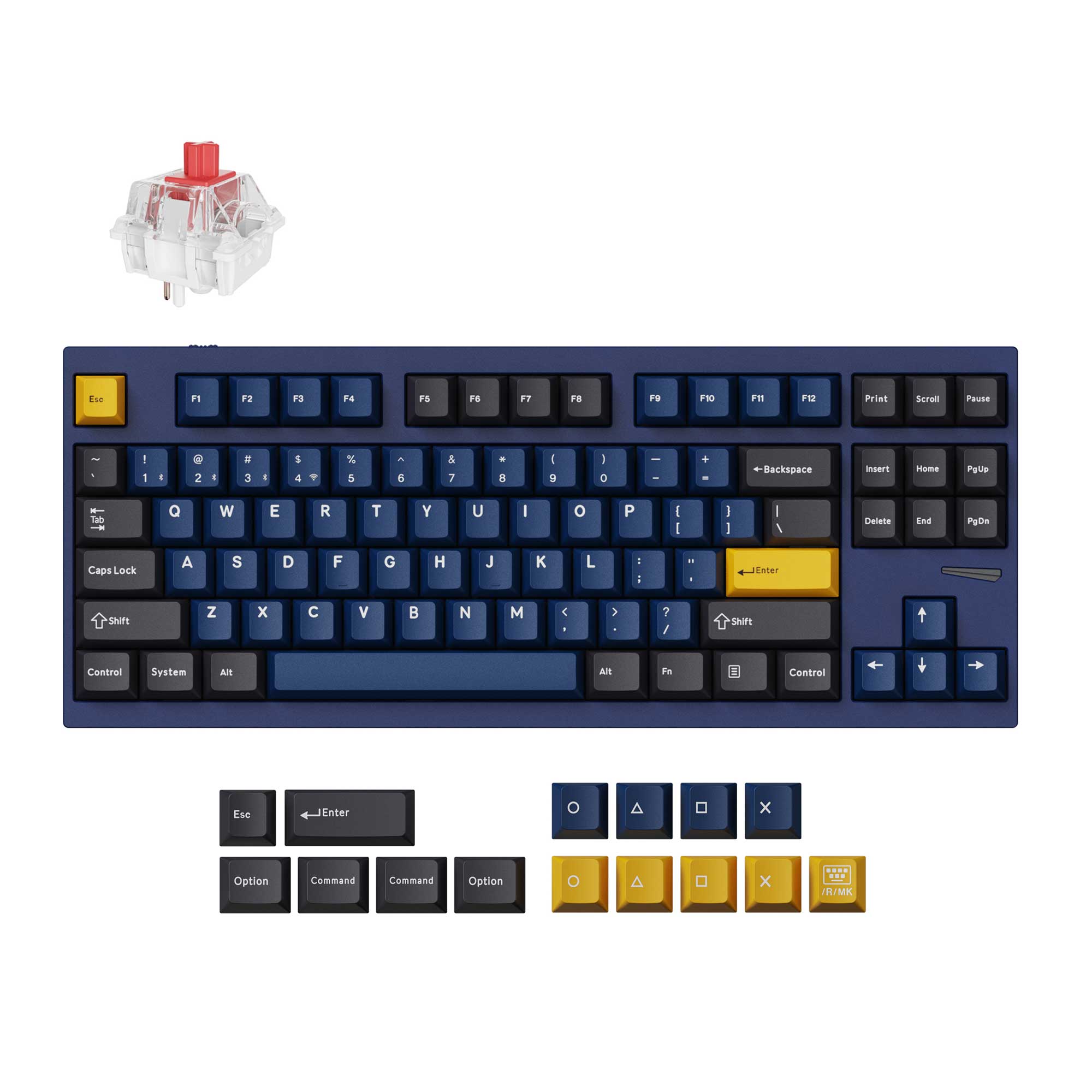 Lemokey L4 QMK Wireless Custom Gaming Keyboard keyboard image