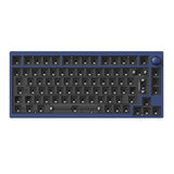 Lemokey P1 Pro QMK/VIA Wireless Custom Gaming Keyboard 75 Percent Layout Aluminum Navy Blue ISO Barebone for Windows Mac Linux