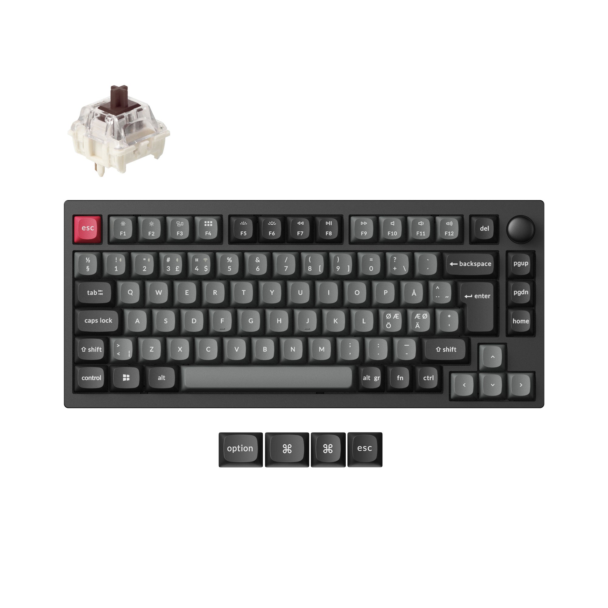 Lemokey P1 QMK Wireless Custom Mechanical Keyboard ISO Layout Collection keyboard image