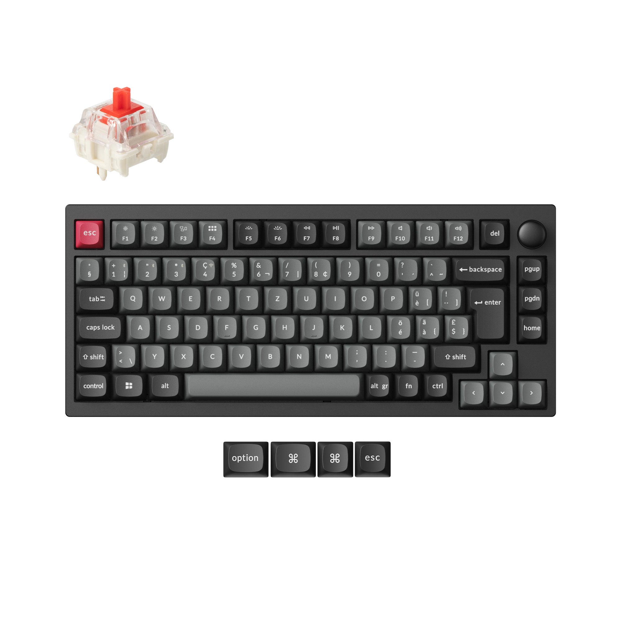 Lemokey P1 QMK Wireless Custom Mechanical Keyboard ISO Layout Collection keyboard image