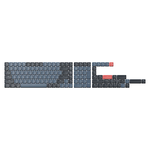 Low Profile ABS LSA Full Set Keycap Set Black and Gray