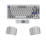 Keychron Nape Pro Dedicated Palm Rest in White used beside a keyboard
