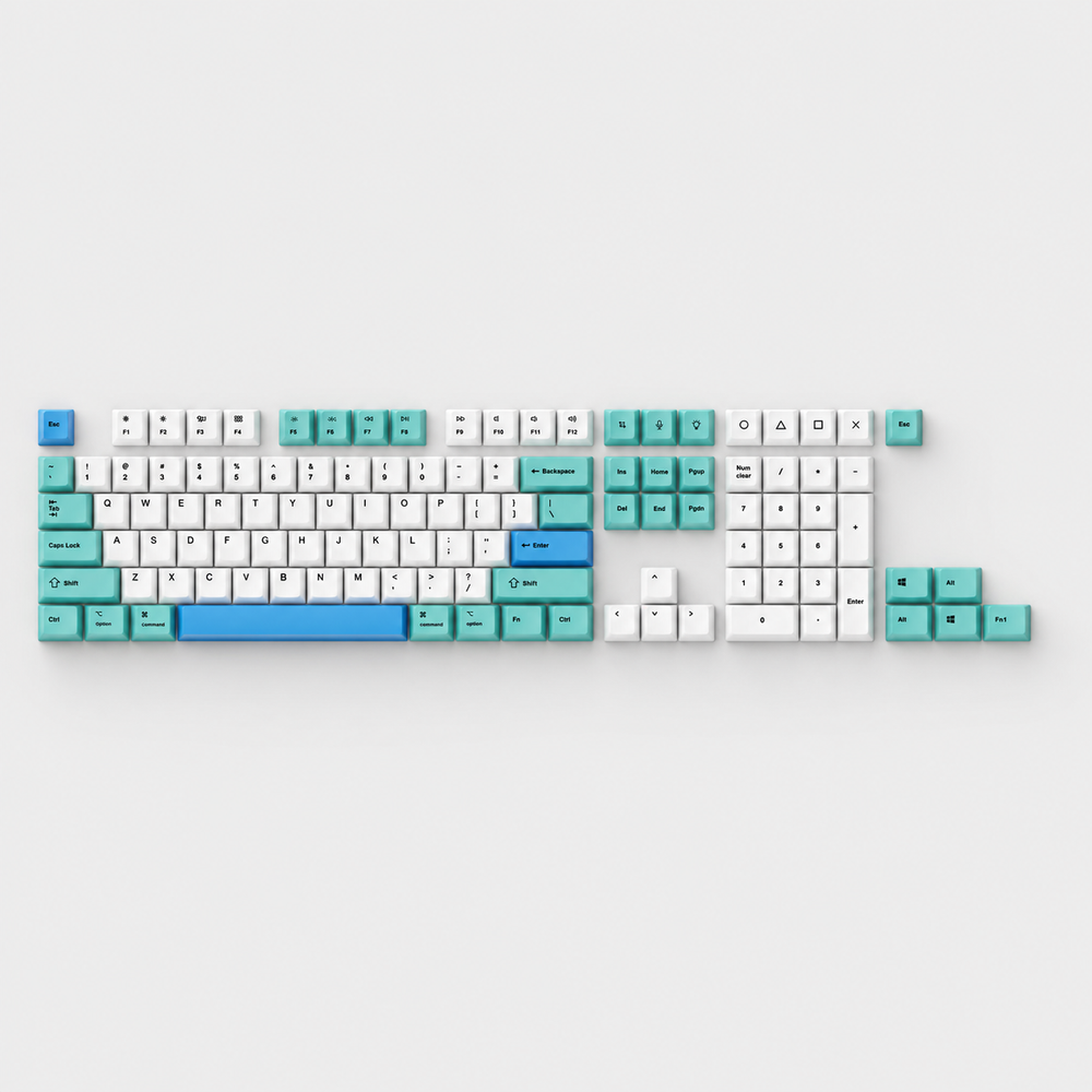 OEM Dye-Sub PBT Keycap Set - Iceberg