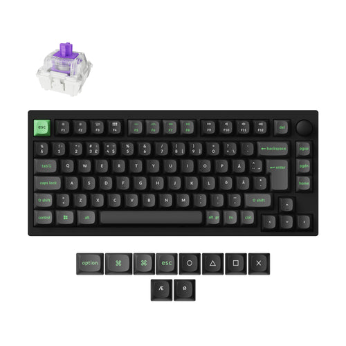 Lemokey P1 HE Wireless Magnetic Switch Keyboard Black ISO Nordic Layout