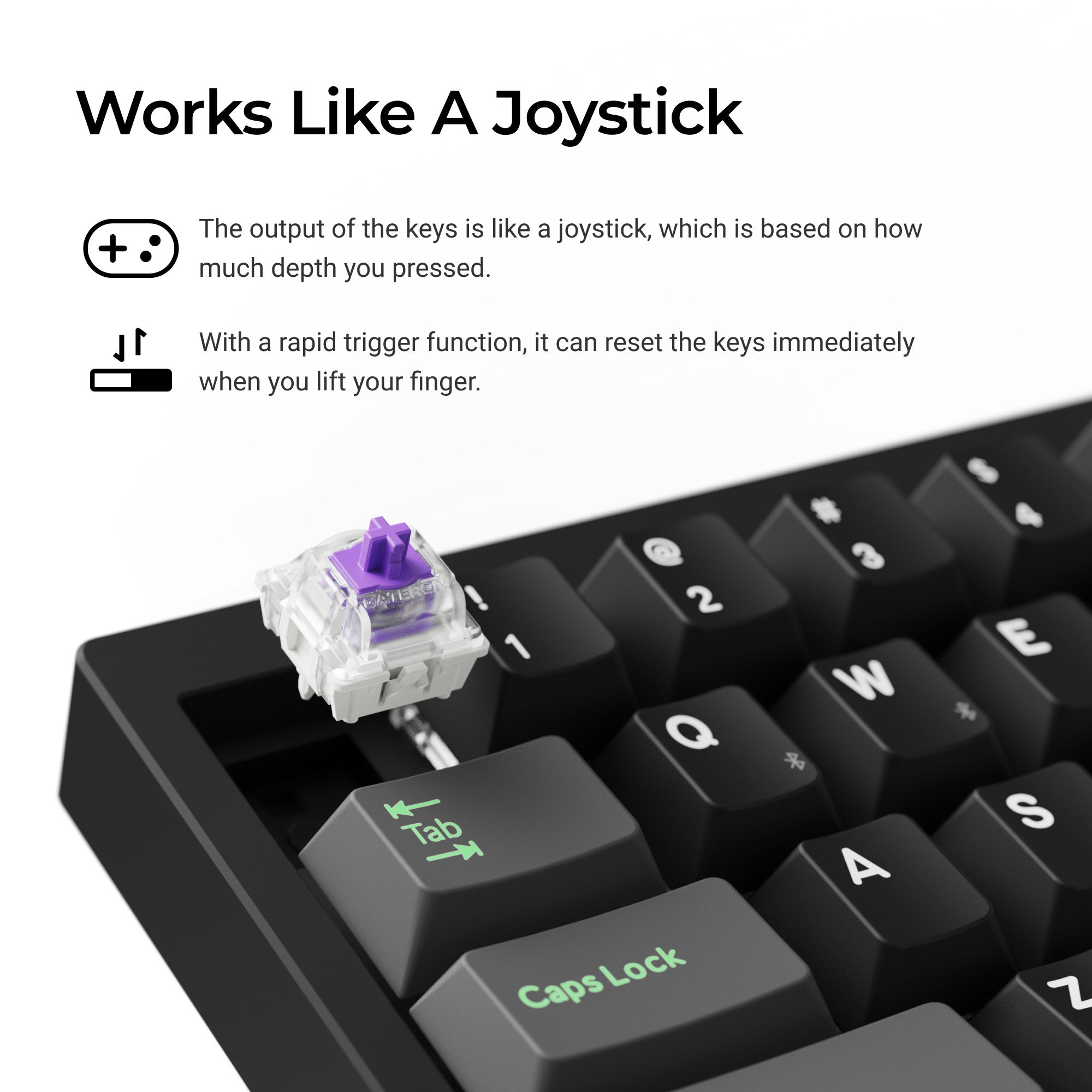Lemokey P2 HE Wireless Magnetic Switch Custom Gaming Keyboard keyboard image