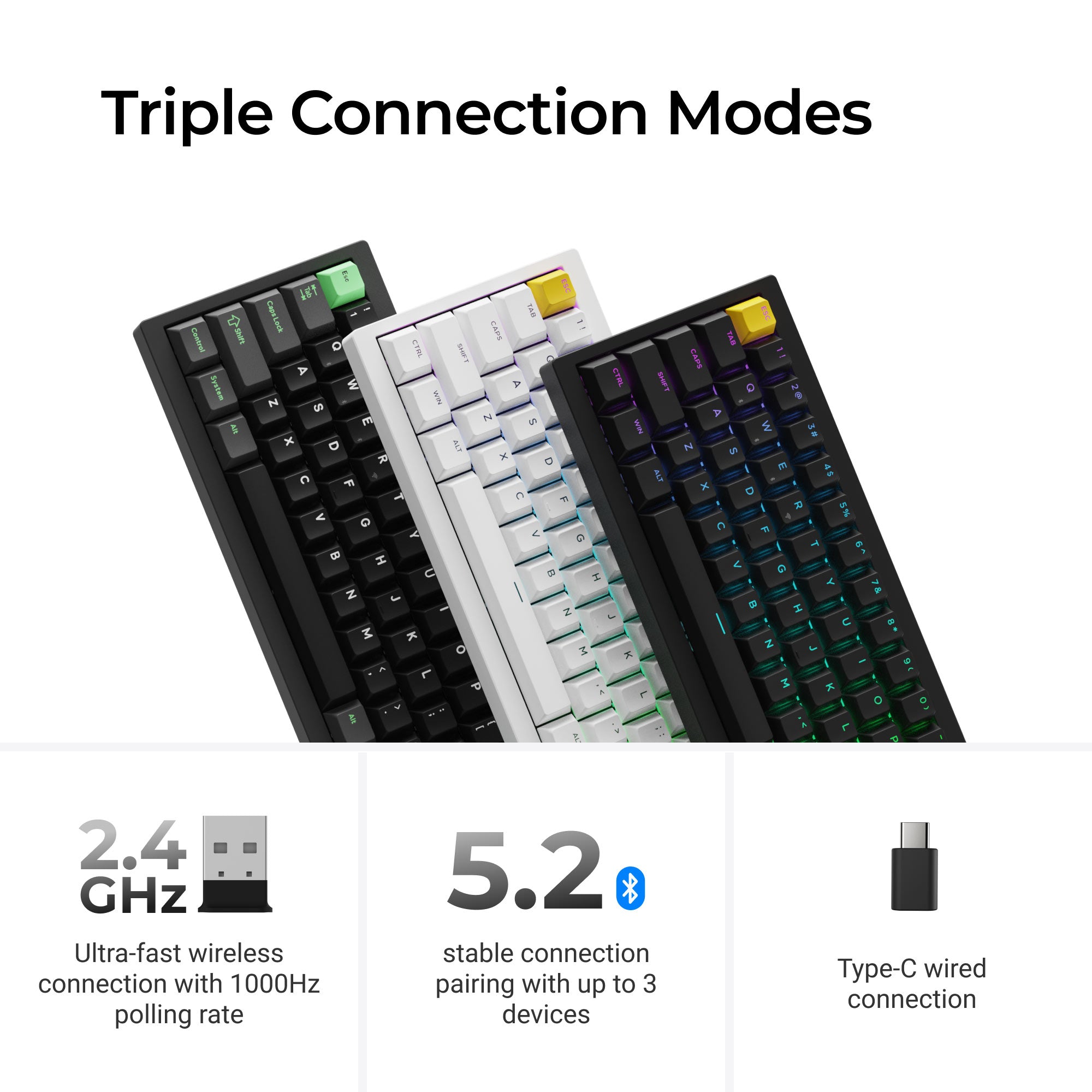 Lemokey P2 HE Wireless Magnetic Switch Custom Gaming Keyboard keyboard image