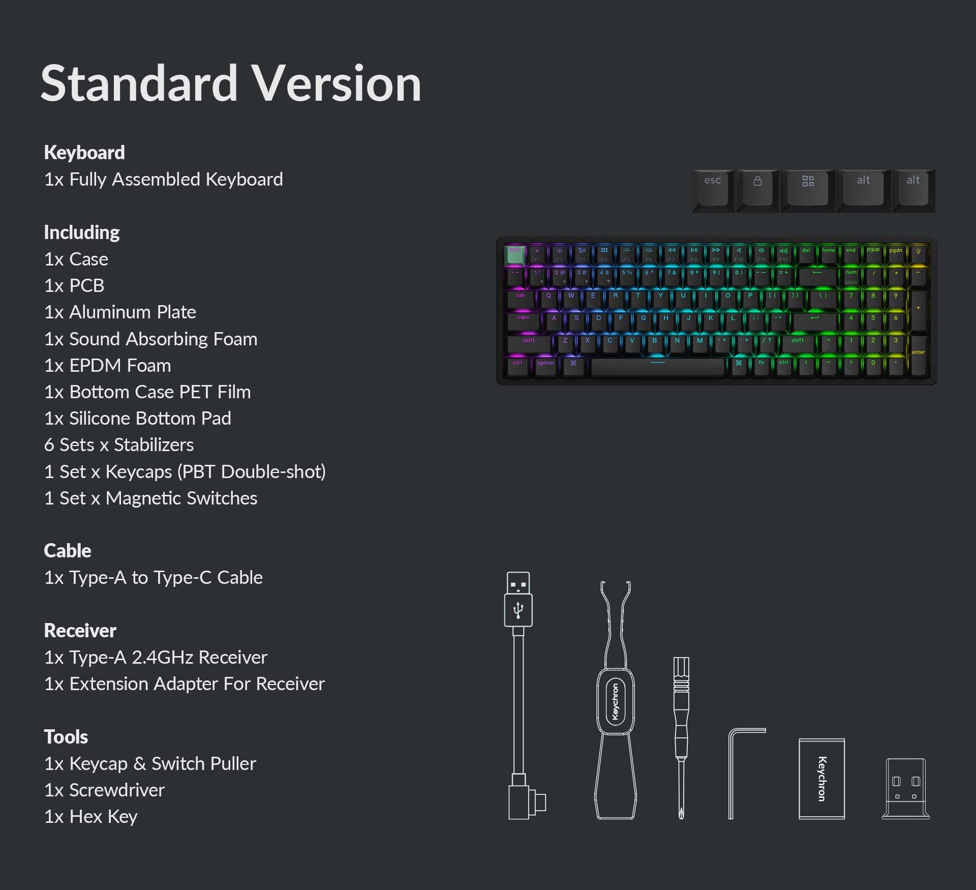Package list of Keychron K4 HE standard list.jpg__PID:32419ef9-9b92-4a11-8407-725a78ebfa50
