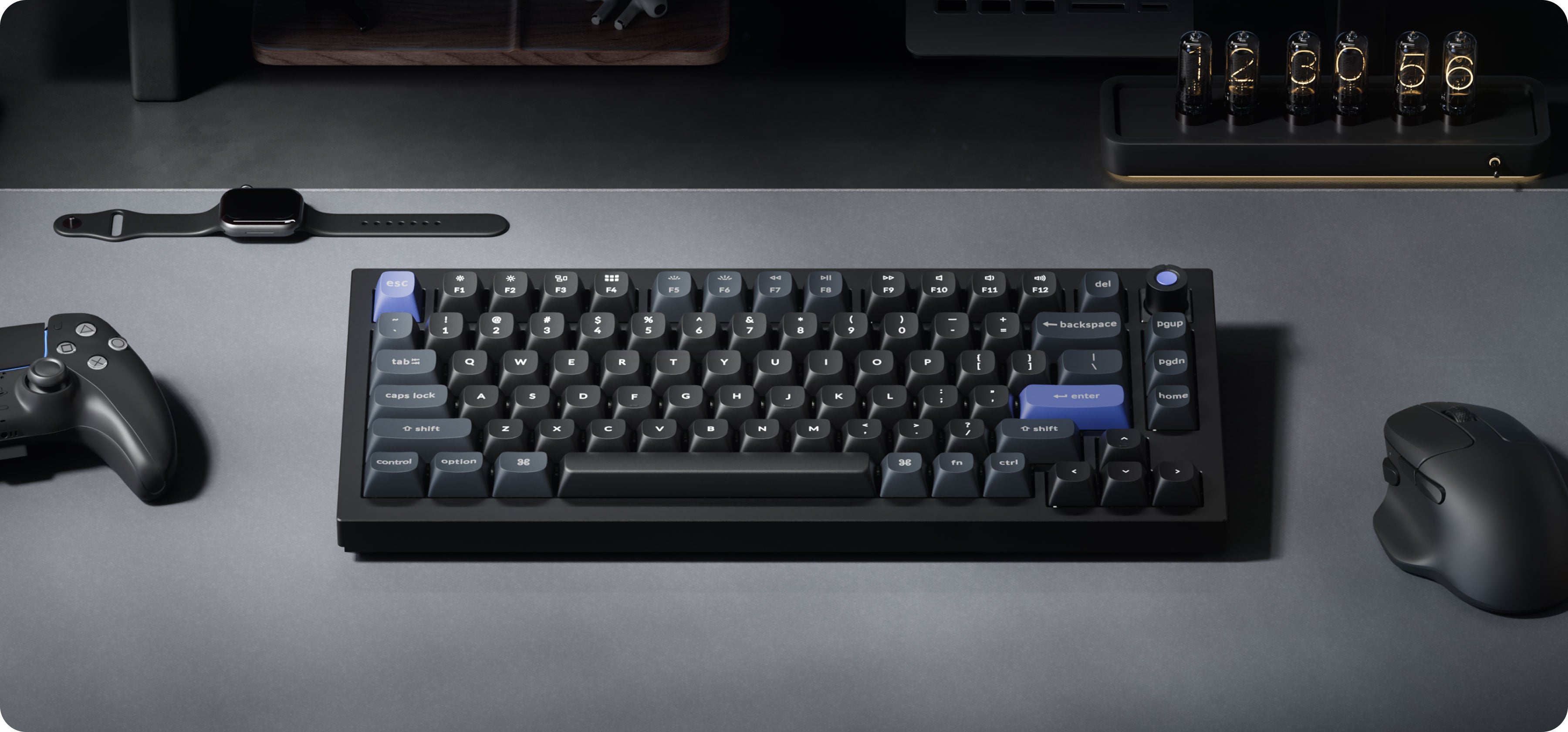 מקלדת גיימינג מכנית חוטית Q1 HE 8K Magnetic Switch RGB מבית Keychron