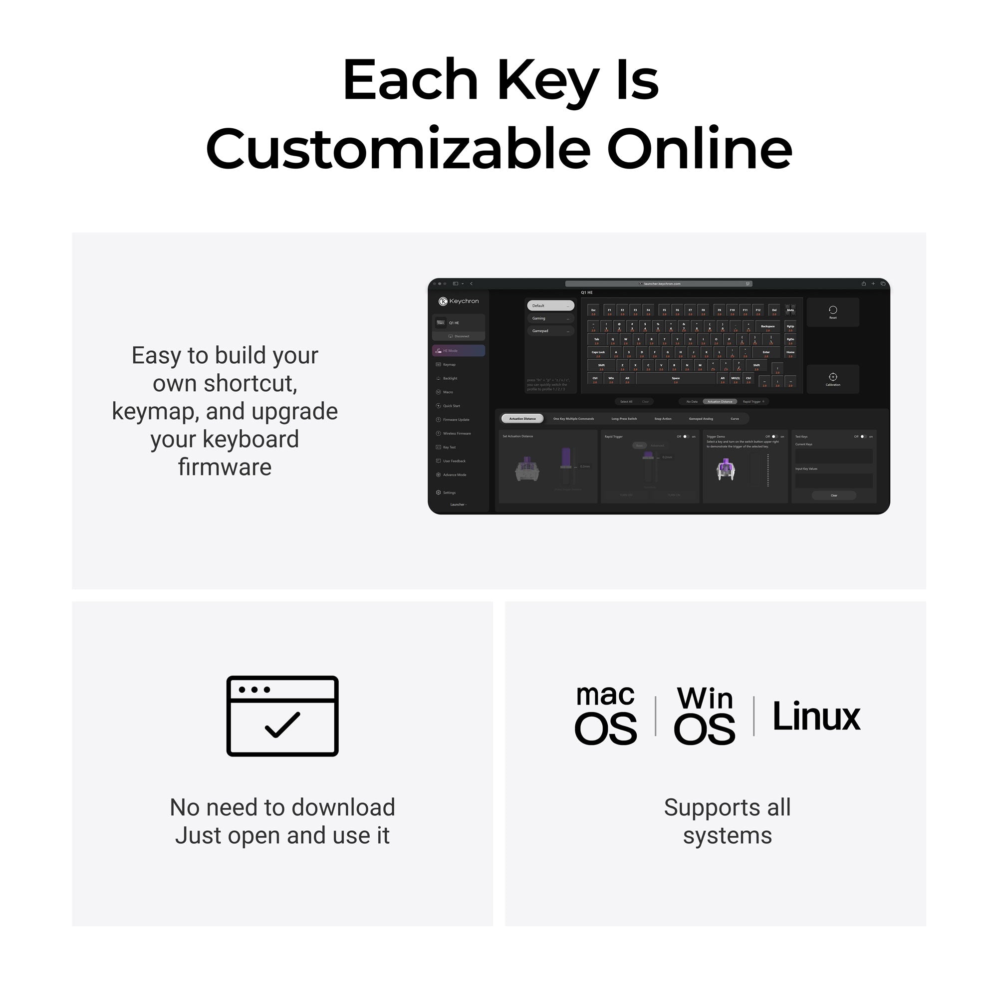 Keychron Q1 HE QMK Wireless Custom Keyboard - Copper Edition keyboard image