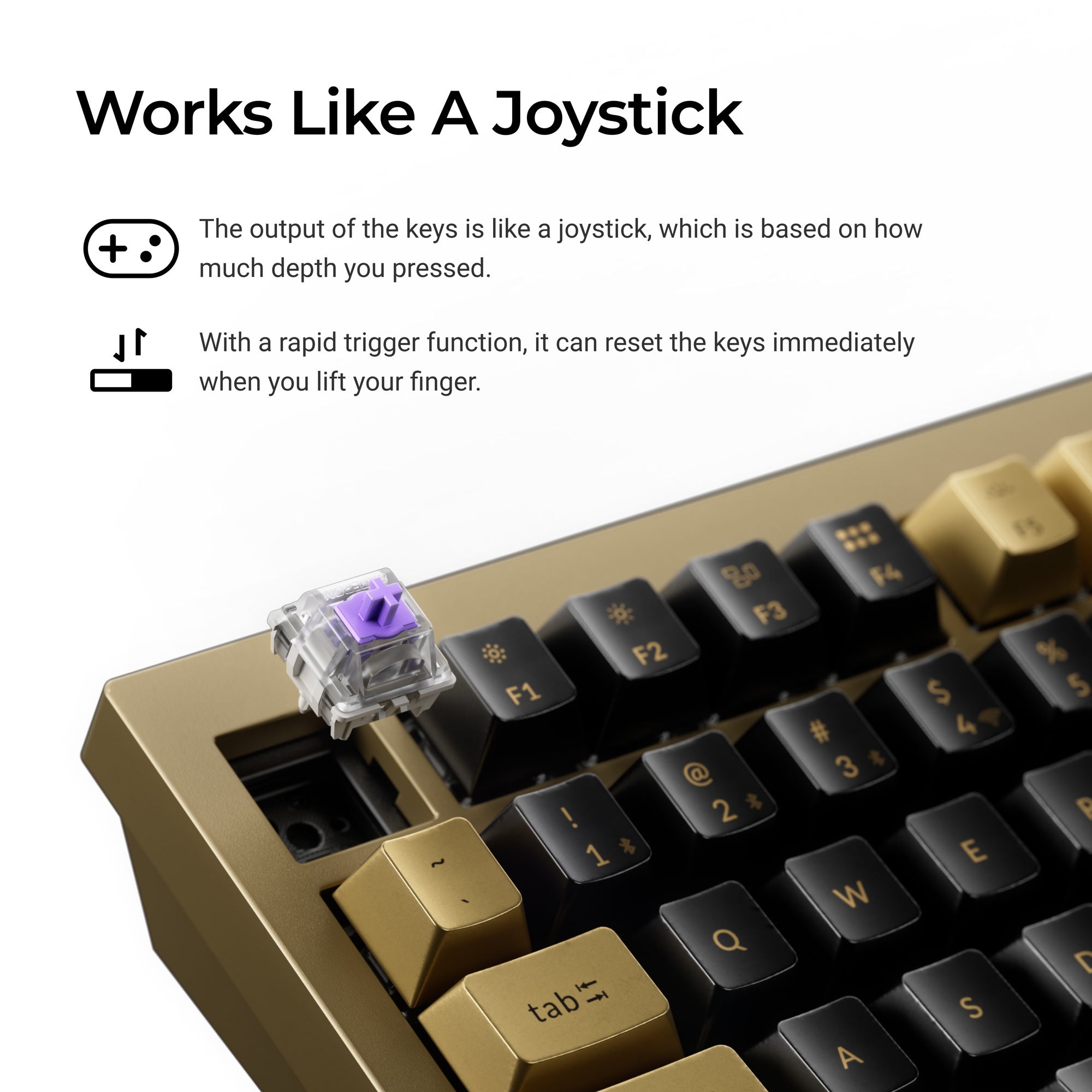 Keychron Q1 HE QMK Wireless Custom Keyboard - Copper Edition keyboard image