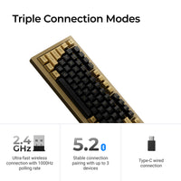 Keychron Q1 HE Copper Triple Connection Modes