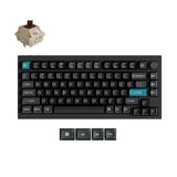 Q1 Ultra 8K Wireless Hot-swappable RGB Backlight Brown Switch - Black