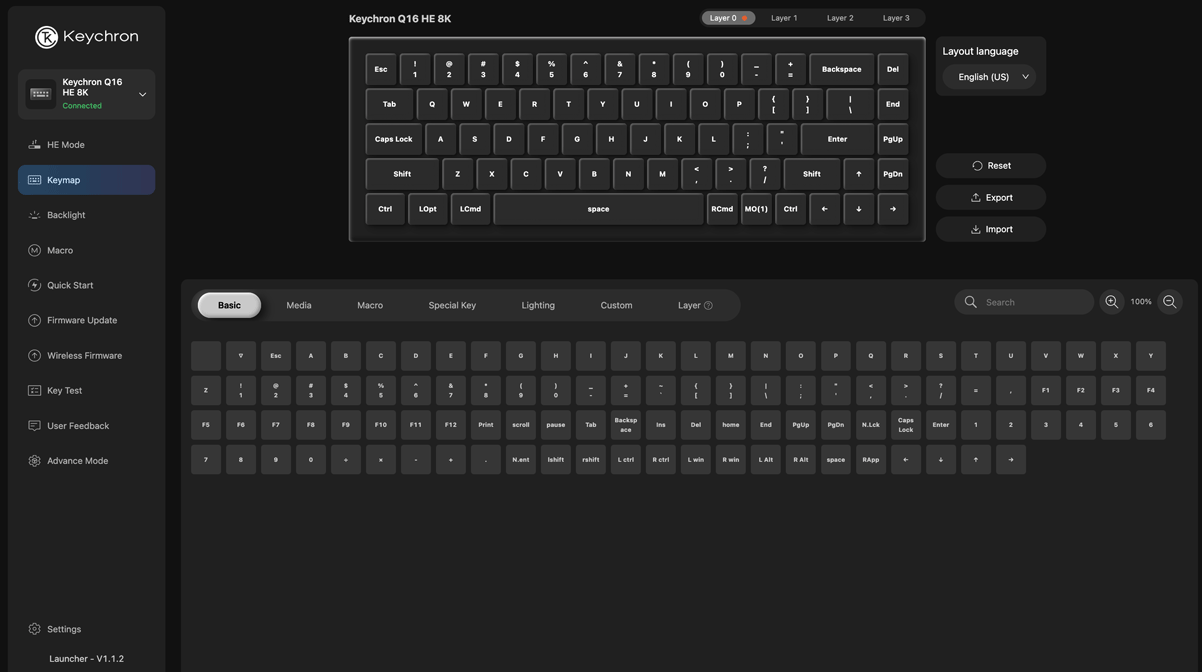 Keymap