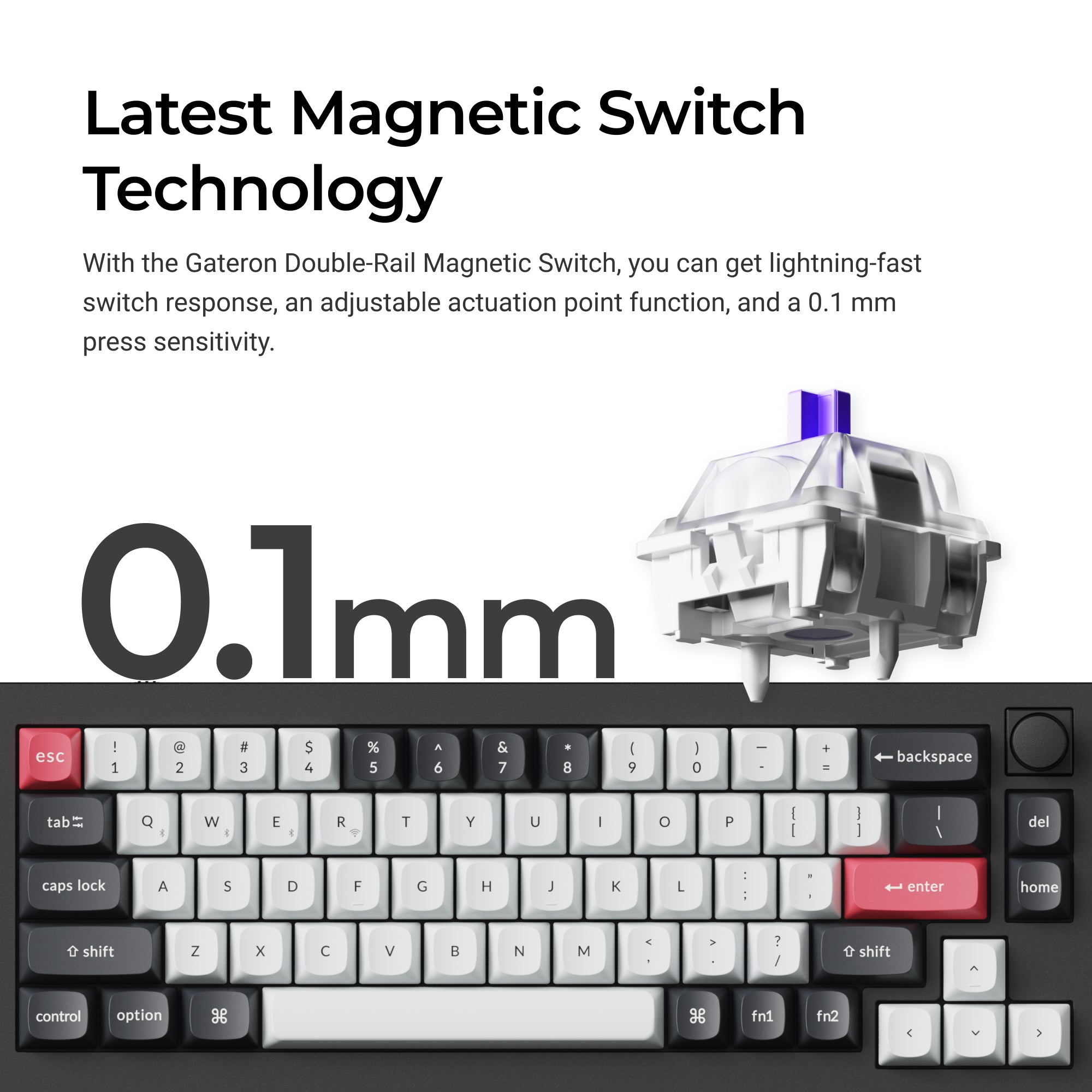 Keychron Q2 HE QMK Wireless Custom Keyboard keyboard image