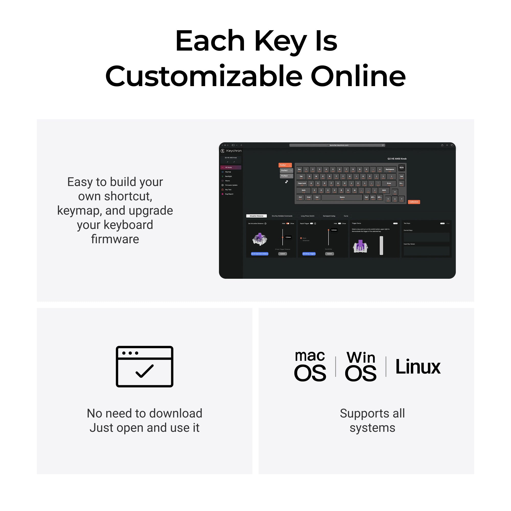 Keychron Q2 HE QMK Wireless Custom Keyboard keyboard image