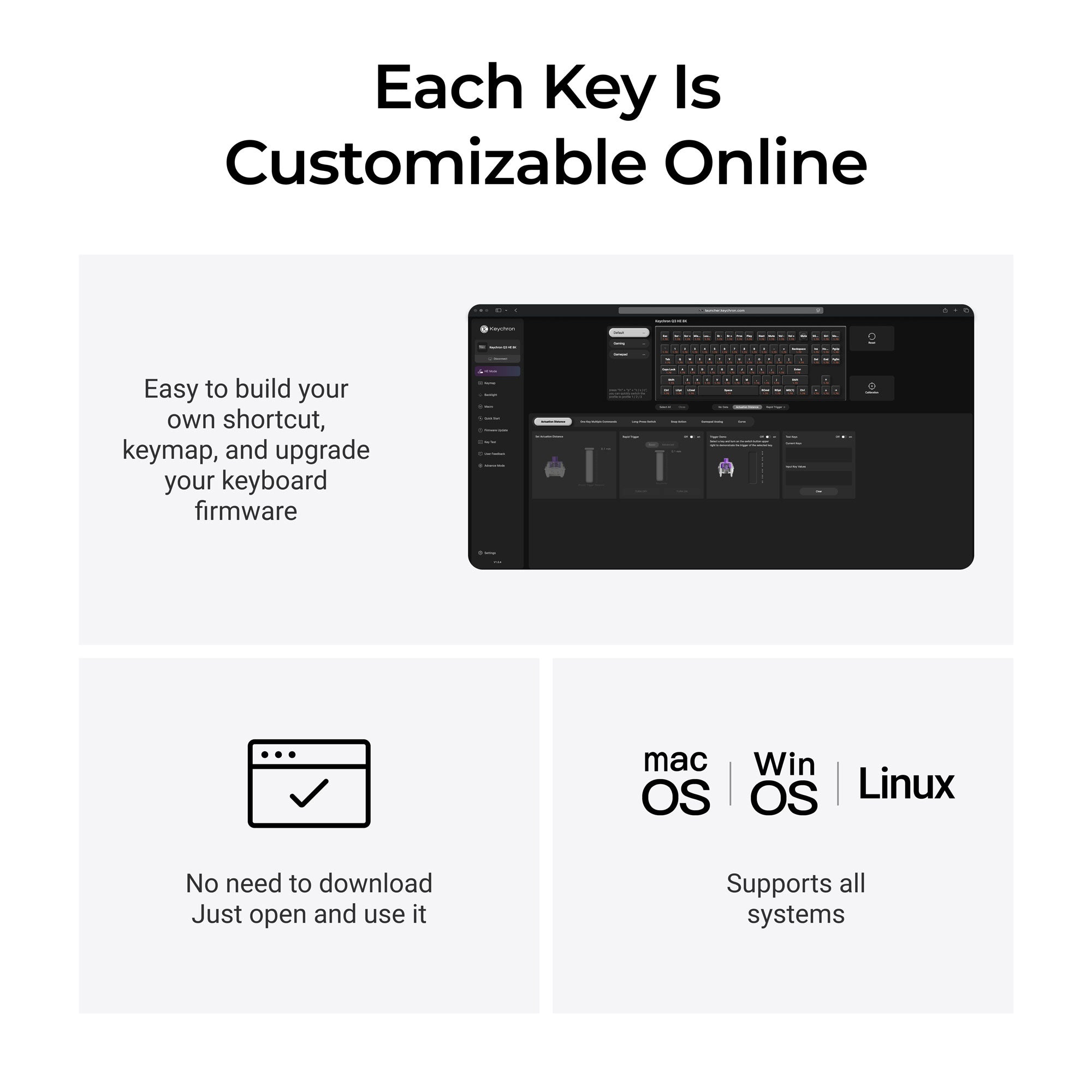 Keychron Q3 HE 8K Launcher Customization