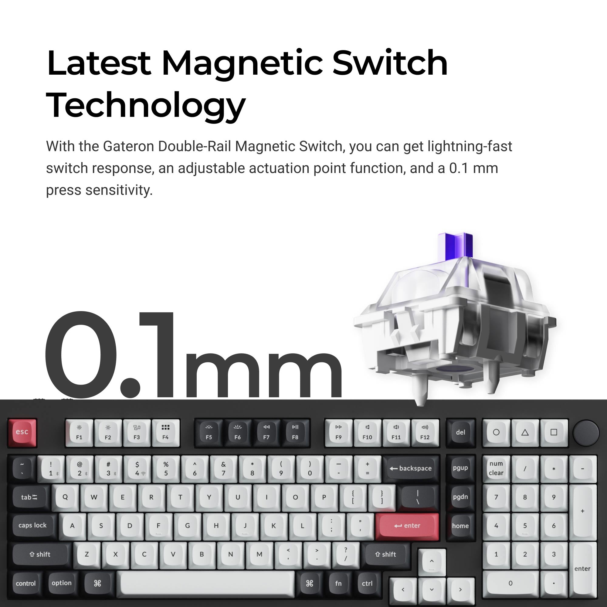 Keychron Q5 HE QMK Wireless Custom Keyboard keyboard image