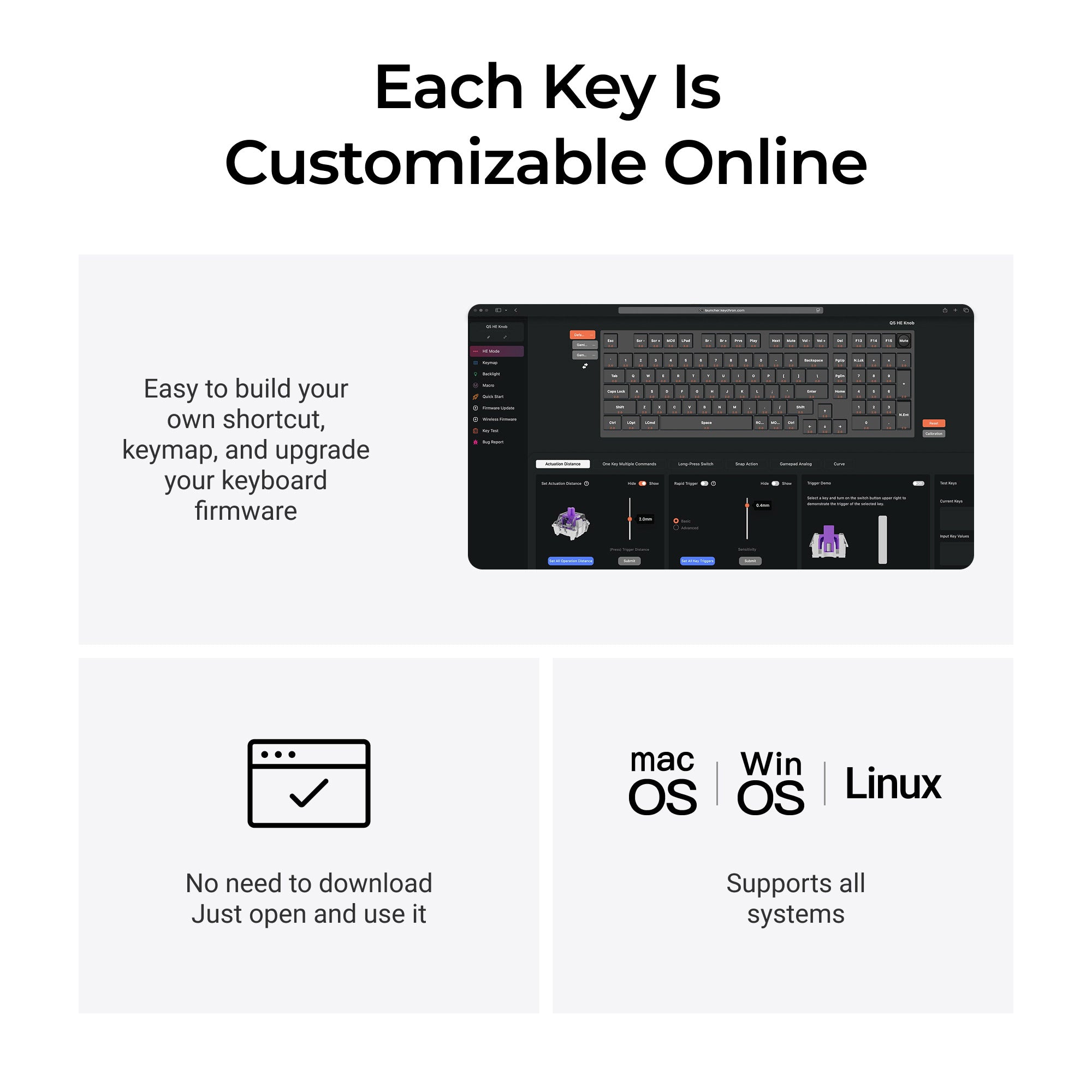 Keychron Q5 HE QMK Wireless Custom Keyboard keyboard image