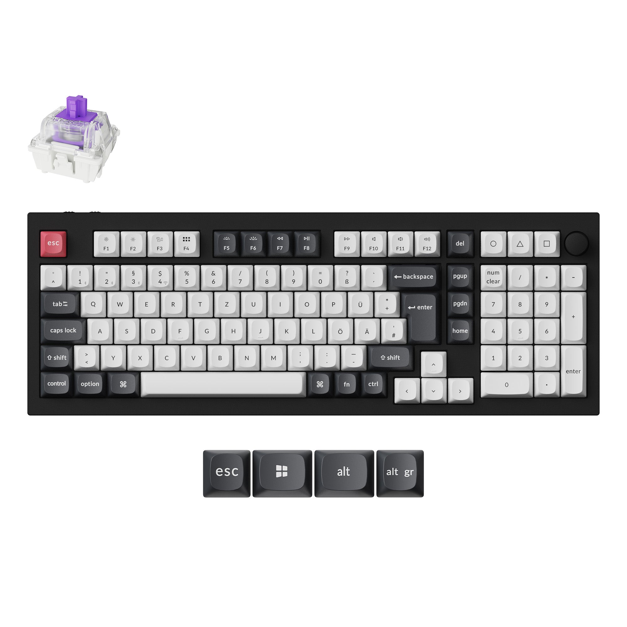 Keychron Q5 HE QMK Wireless Custom Keyboard ISO Layout Collection keyboard image